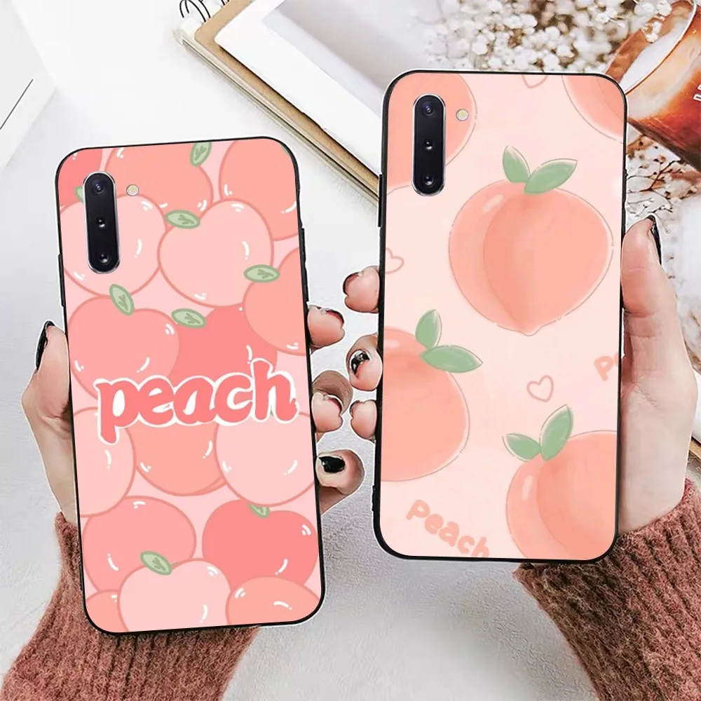 

Fruit Peach Phone Case For Samsung Note 8 9 10 20 pro plus lite M 10 11 20 30 21 31 51 A 21 22 42 02 03