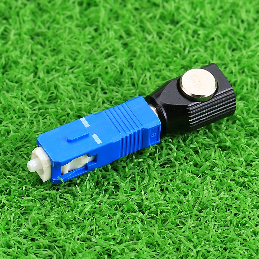 Optical Fiber Circular Bare Fiber Adapter SC Single-Mode Coupler Flange Adapter SM Temporary Connection Repair Tool