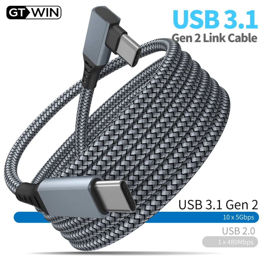 Зарядный кабель GTWIN 5 м 6 шнур для передачи данных Oculus Quest 2 Link VR USB 3.0 типа C зарядного