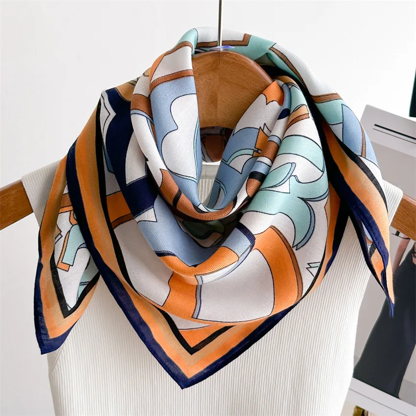 Тонкий роскошный дизайн 65*65 см Модный шарф головные повязки женские винтажные