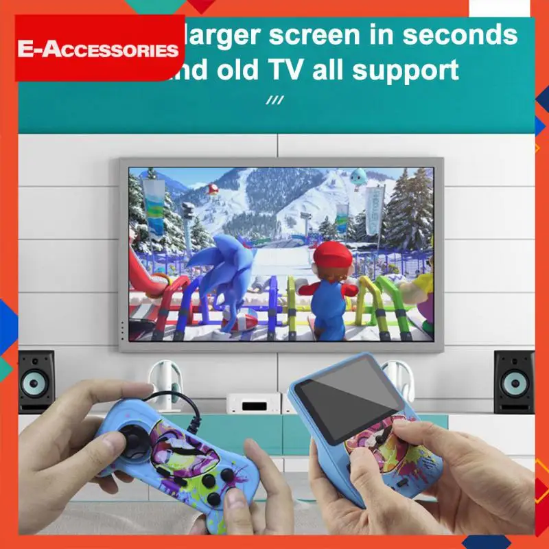 

3.5-inch Large-screen Handheld Game Player Gamepad Stand-up Retro Handheld Game Console Game Accessories Mini Built-in 520 Games