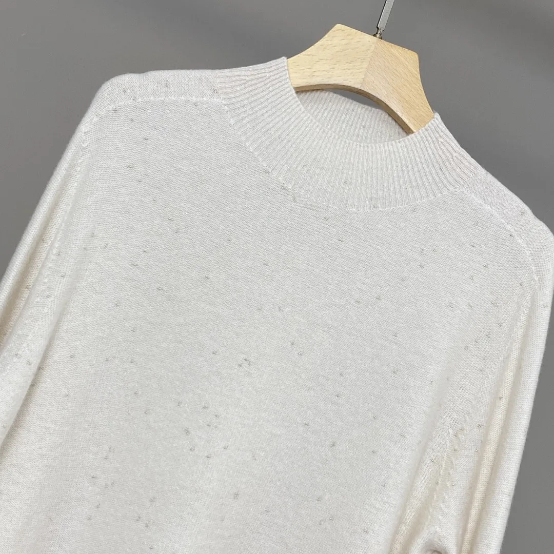 Осенний однотонный свитер L * P для женщин кашемировый повседневный женский