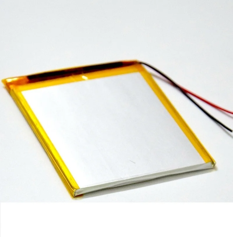 

Плоская батарея 3,7 в, универсальная полимерная аккумуляторная батарея высокой емкости для планшета, 2-проводная сварочная пластина