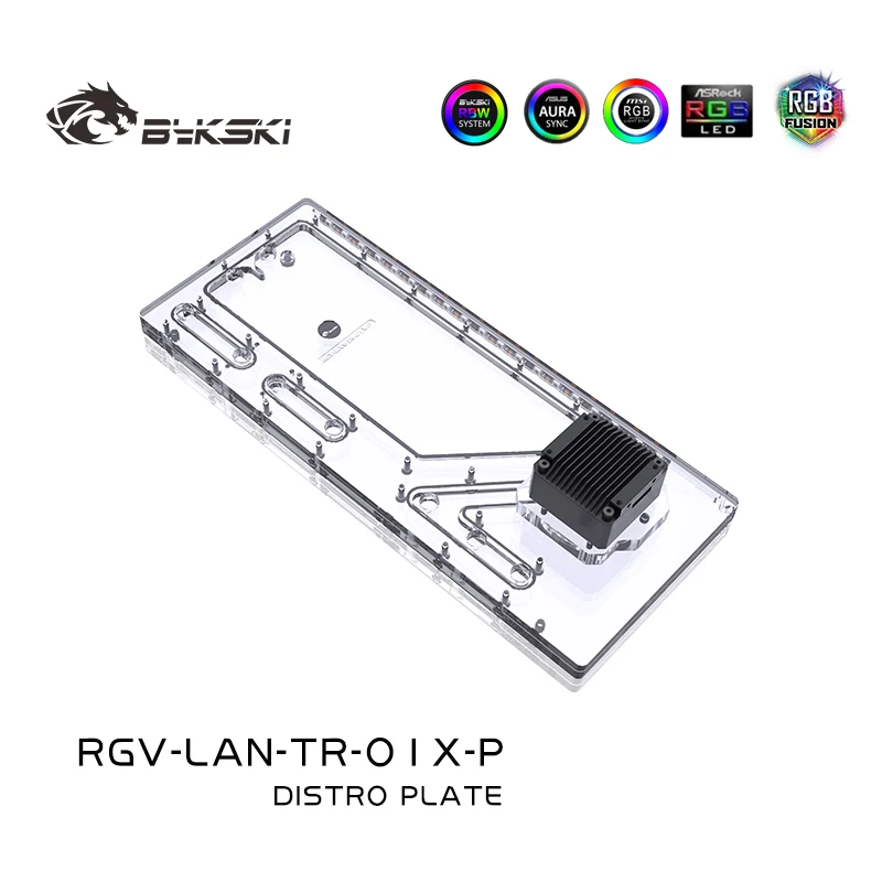 

Bykski RGV-LAN-TR-01X-P, пластина Distro для LIAN LI ODYSSEY X, большой чехол для компьютера, с резервуаром для воды DDC Pump, G1/4 "резервуар для охлаждения