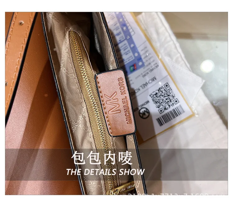 Фото Новая женская повседневная модная сумка Michael Kors 2026: наплечная/ручная, с логотипом MK, большая вместимость, для отпуска №5