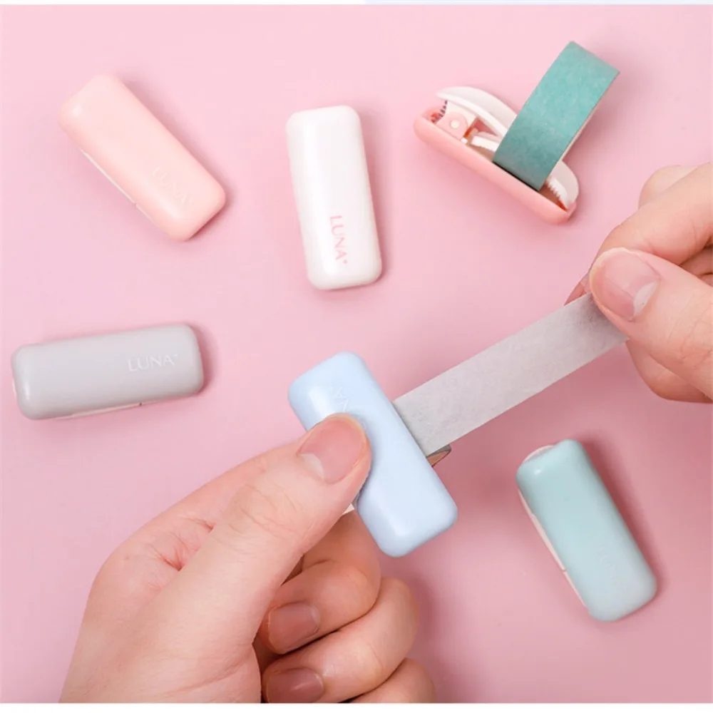 

Mini Paper Tape Cutting Clip Portable Tape Cutter Tape Holder Organzier Scrapbooking School Stationery Tapes Dispenser Supplies