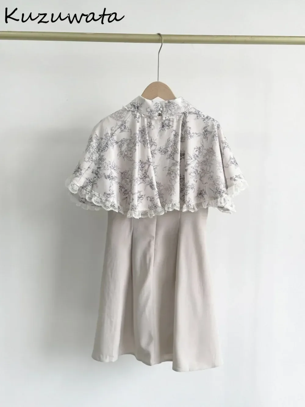 Kuzuwata милое французское платье трапециевидной формы с круглым вырезом элегантное