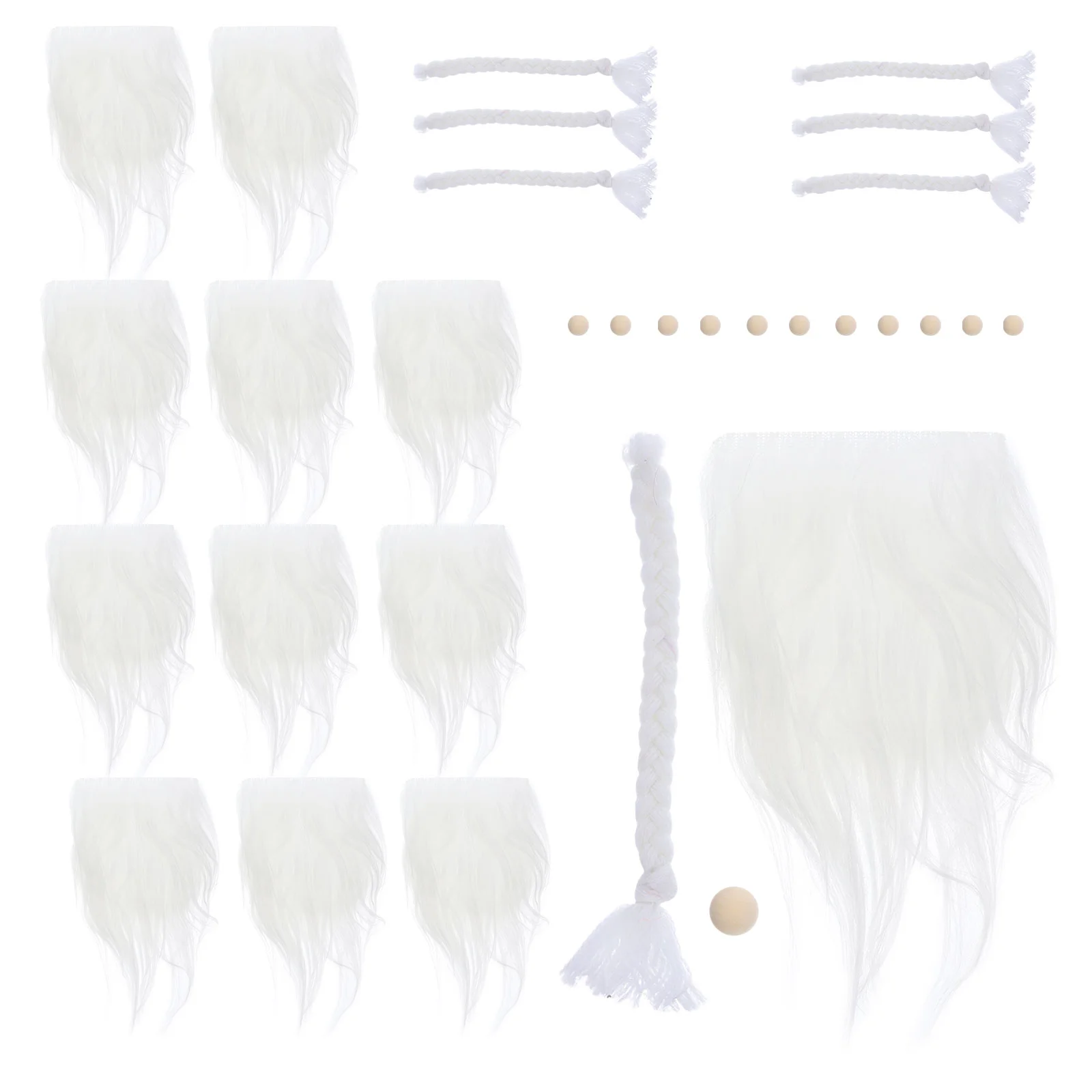 

Dwarf Braid Decor Christmas Pre-cut Beard Mini Gnome Beards Making Material Artificial