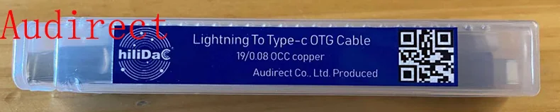 Кабель Audirect Type-C Lightning OTG для подключения iOS BTR5 BTR3K Q3 Q5S-TC K9 и т. Д. |