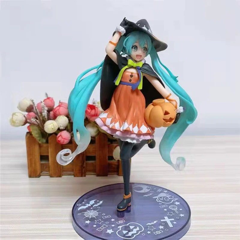 

Anime Halloween Miku Figure 18CM TAITO Original Action Figures Toys for Boy Christmas Gift Model Decoration Free Shipping Items