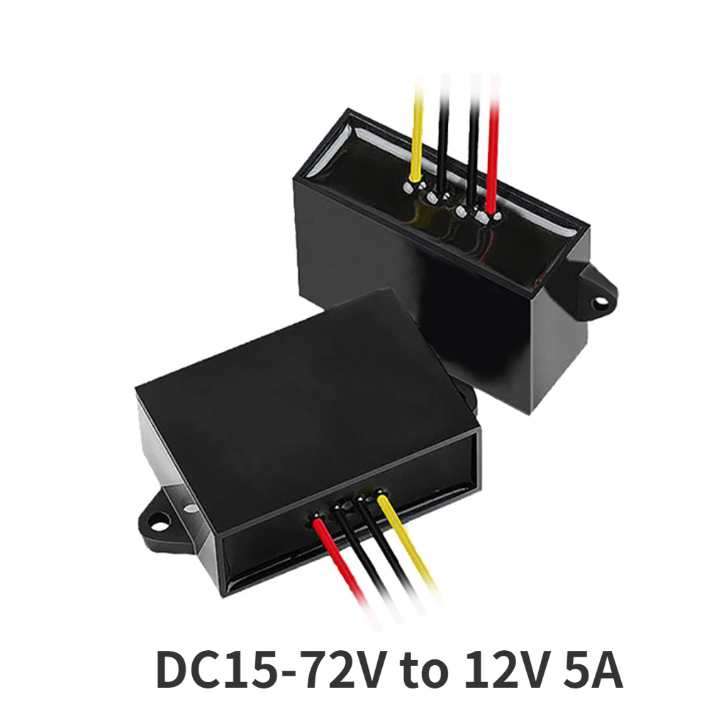 

Voltage inverter DC15-72V 24V 36V 48V Step DOWN to 12V 5A 60W DC DC Converter Regulator Module Car Power Supply Waterproof IP67