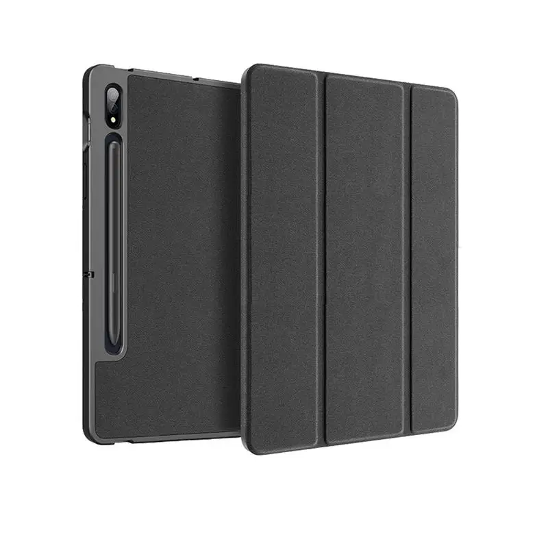

Tab S8 Ultra Case Tablet Cases ForSamsung Tab S8 Protective Sleeve Cover Magnetic Fixing Stand With Pen Tray PU Leather