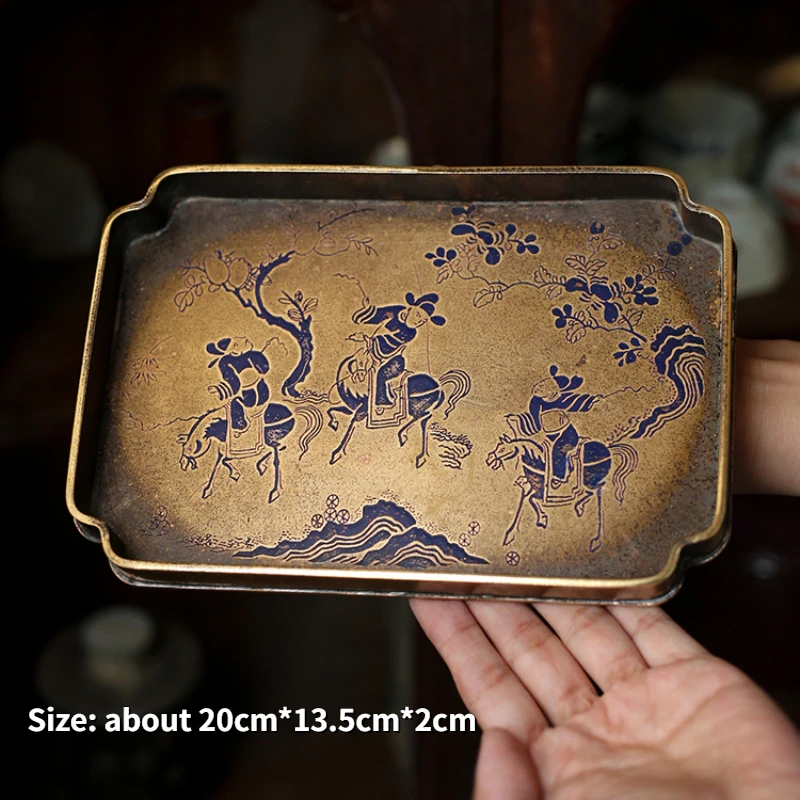 

Медный чайный поднос