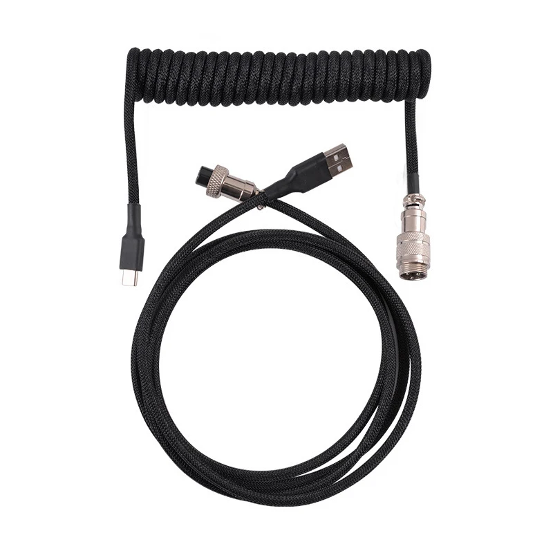 Механическая клавиатура 3 м Тип C спиральный кабель USB провод механическая