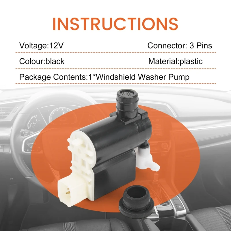 Насос для мойки лобового стекла 98510-2V100 Hyundai Santa Fe 2013-2016 Veloster насос жидкости