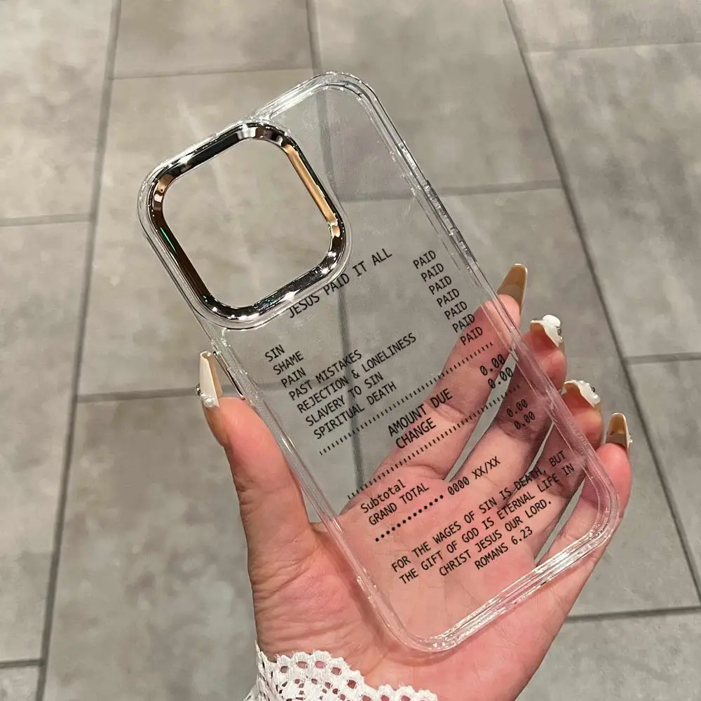 Фото Чехол для телефона с христианской символикой Иисуса для iPhone 17 16 15 14 13 12 11 Pro Max Mini 7 8 Plus 17E, противоударный, мягкий чехол-футляр №1
