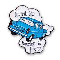 classic car invisiblity booster is foulty enamel brooch metal badge lapel pin jacket jeans fashion jewelry accessories gift