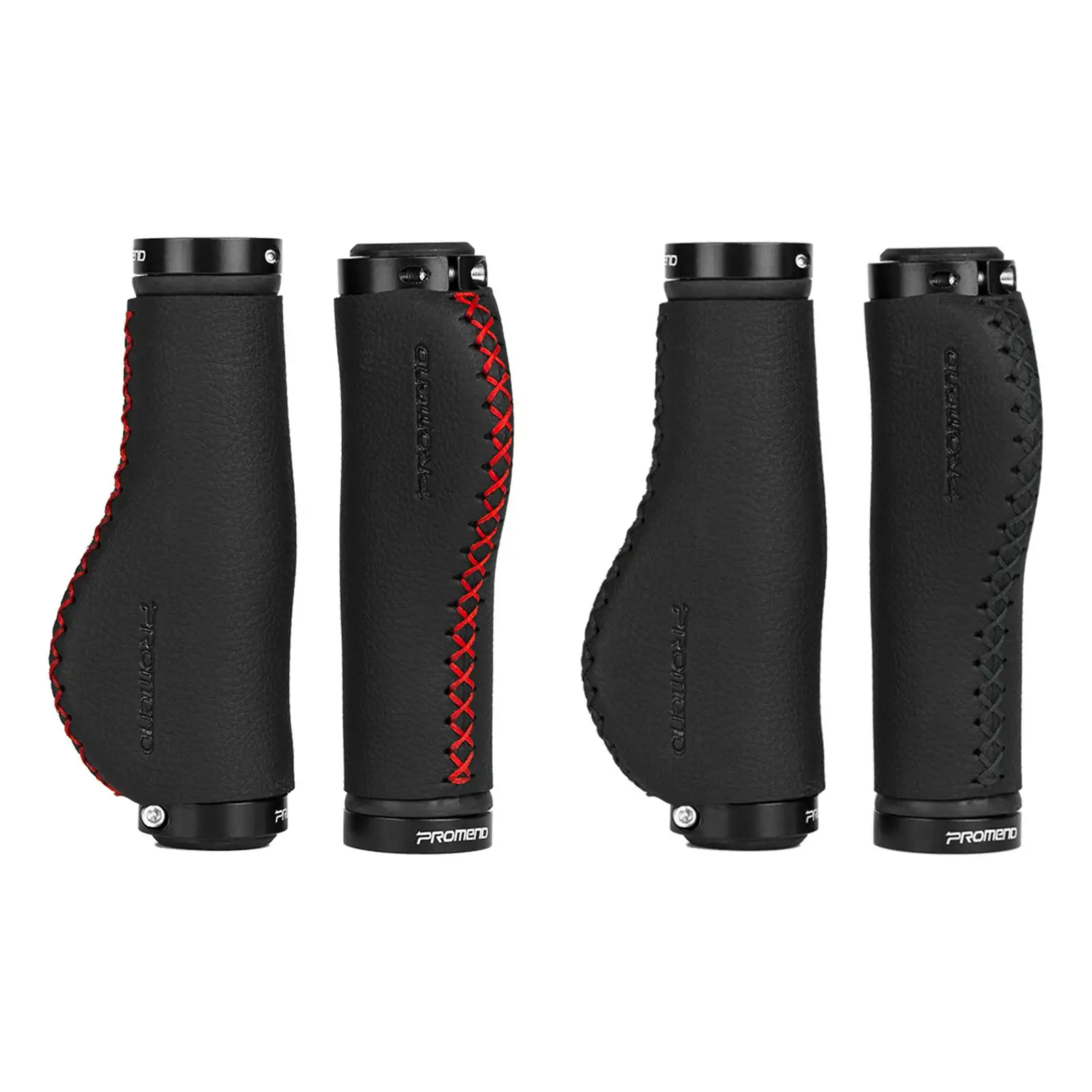 

Bicycle Handlebars Grips Leather Ergonomic Handles for Mountain Round Bike