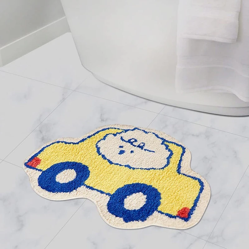 Простой и креативный напольный коврик из искусственного кашемира для гостиной