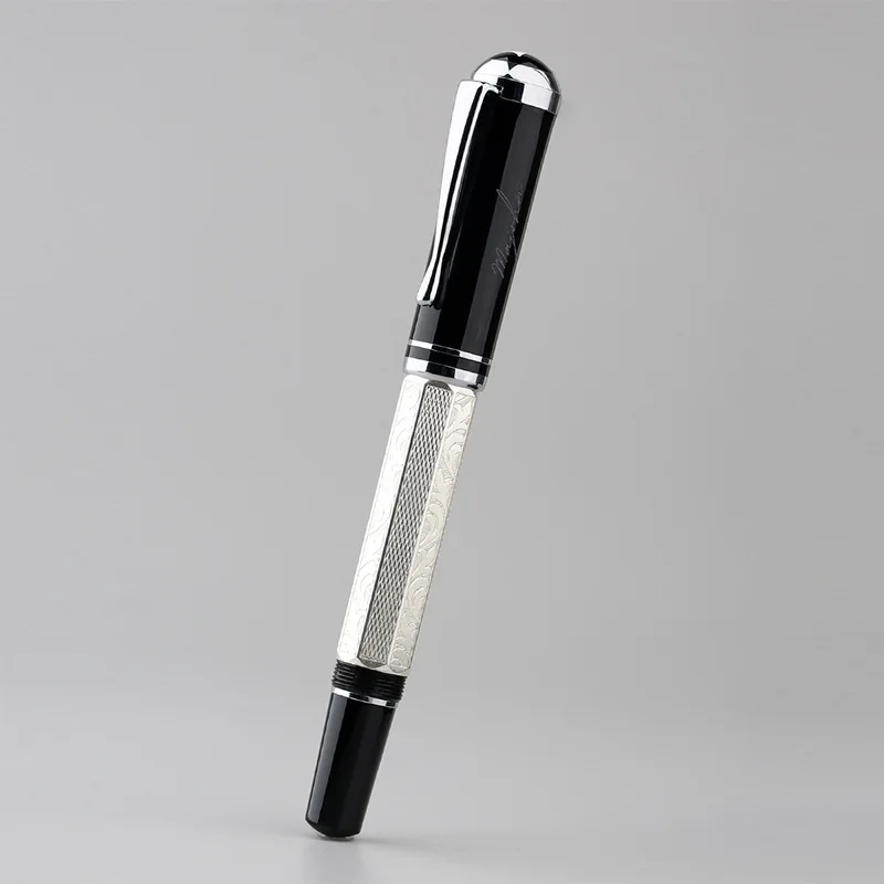 Ручка MAJOHN Last Craftsman P138, классические дифференциальные поршни, поглощающие чернила, восьмигранный гравированный узор, ручка с посеребренными чернилами аскар аканович туганбаев интегралы и дифференциальные уравнения учебник