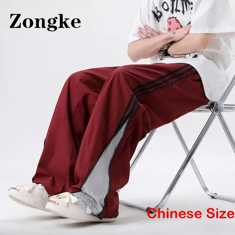 

Zongke Striped Man Pants Mens Harajuku Fashion Men's Trousers for Men Clothings Sweatpant Sweatpants Male Korean 3XL 2023 Spring