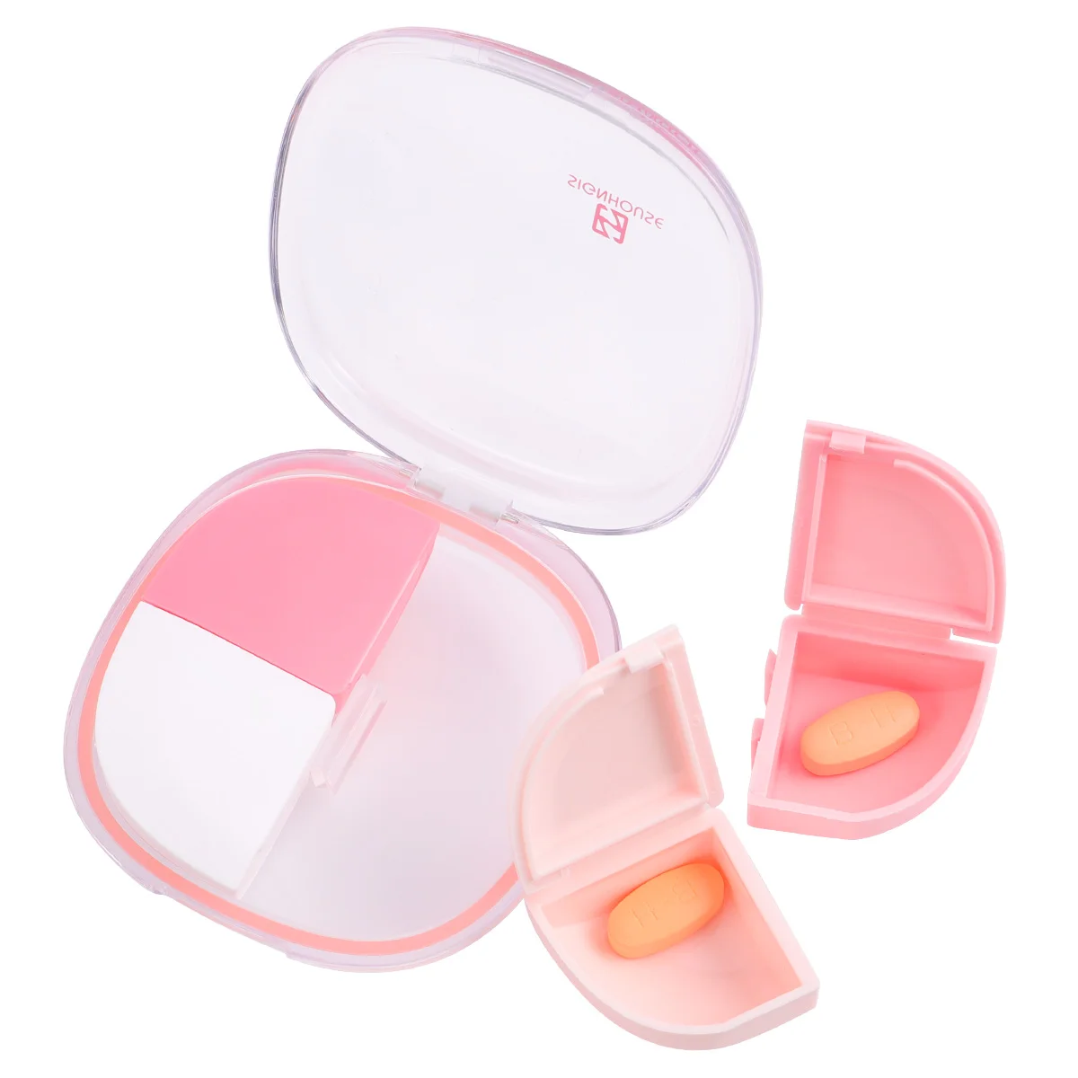 

Box Organizer Case Container Travel Storage Daily Vitamin Dispenser Medication Purse Cute Day Weekly Portable Holder Planner