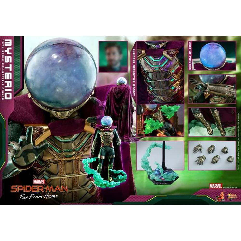 

Hottoys Original 1/6 Mms556 Mysterio Quentin Beck Spider-Man: Far From Home Marvel Collectible Figure Action Model Toys Gift