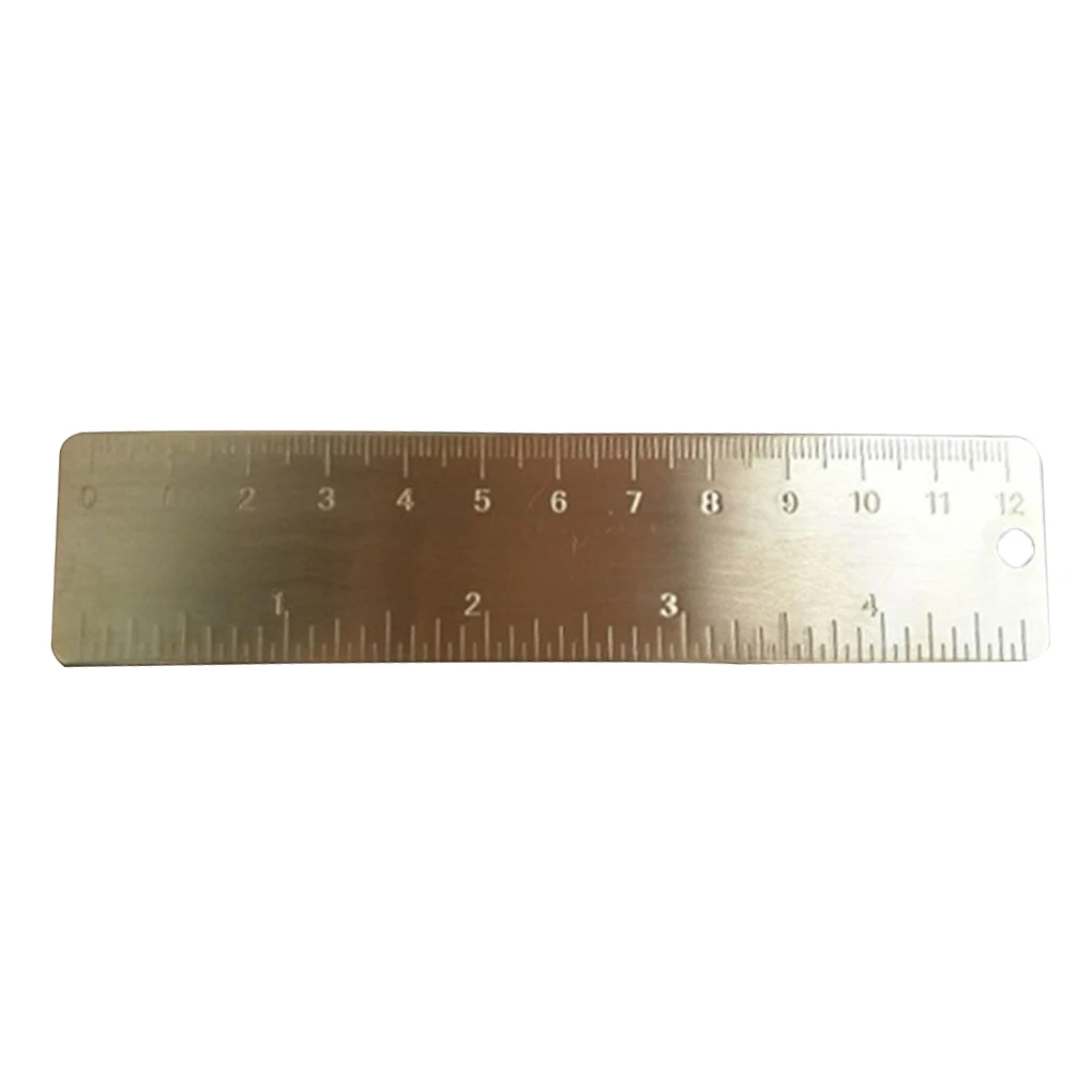 

13cm Portable Vintage Brass Scale Ruler Bookmark Stationery Accessory Outdoor Camping EDC Tools