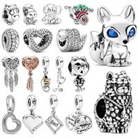 suitable for original pandora bracelet necklace s925 sterling silver stethoscope fox and dream catcher charm woman diy jewelry