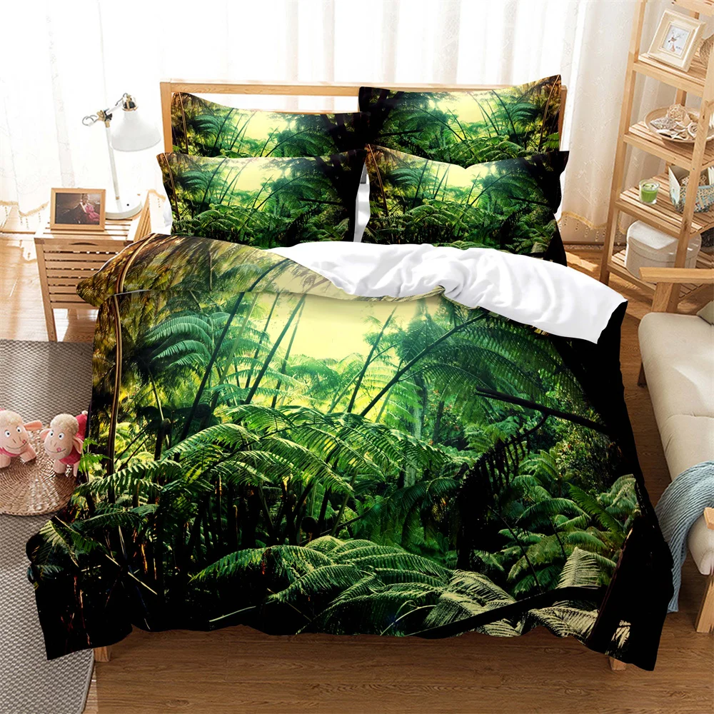 

Forest Bedding Sets 3D Digital Printing Quilt Cover Mario Pattern Bedspread Single Twin Full Queen King Size Bedding