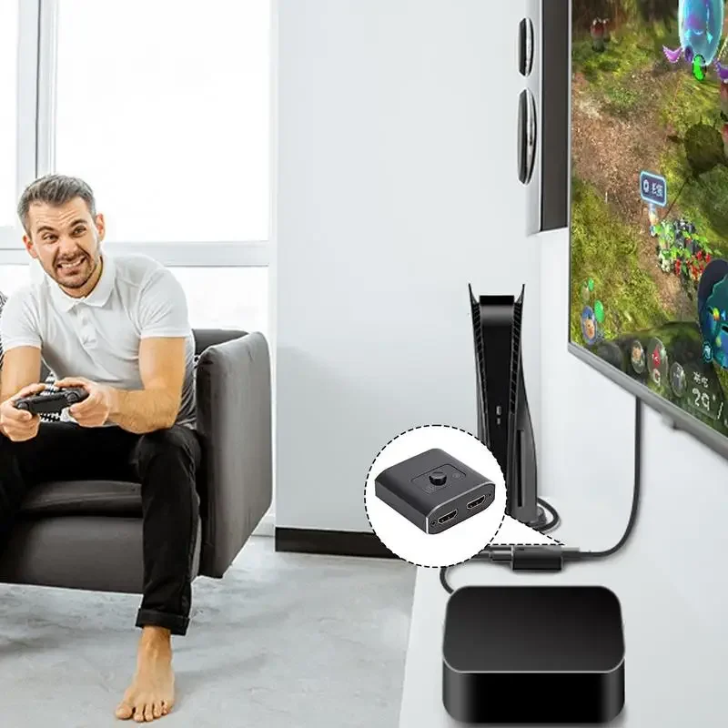 60 Гц usb-хаб мини-разветвитель порта дисплея двунаправленный адаптер питания