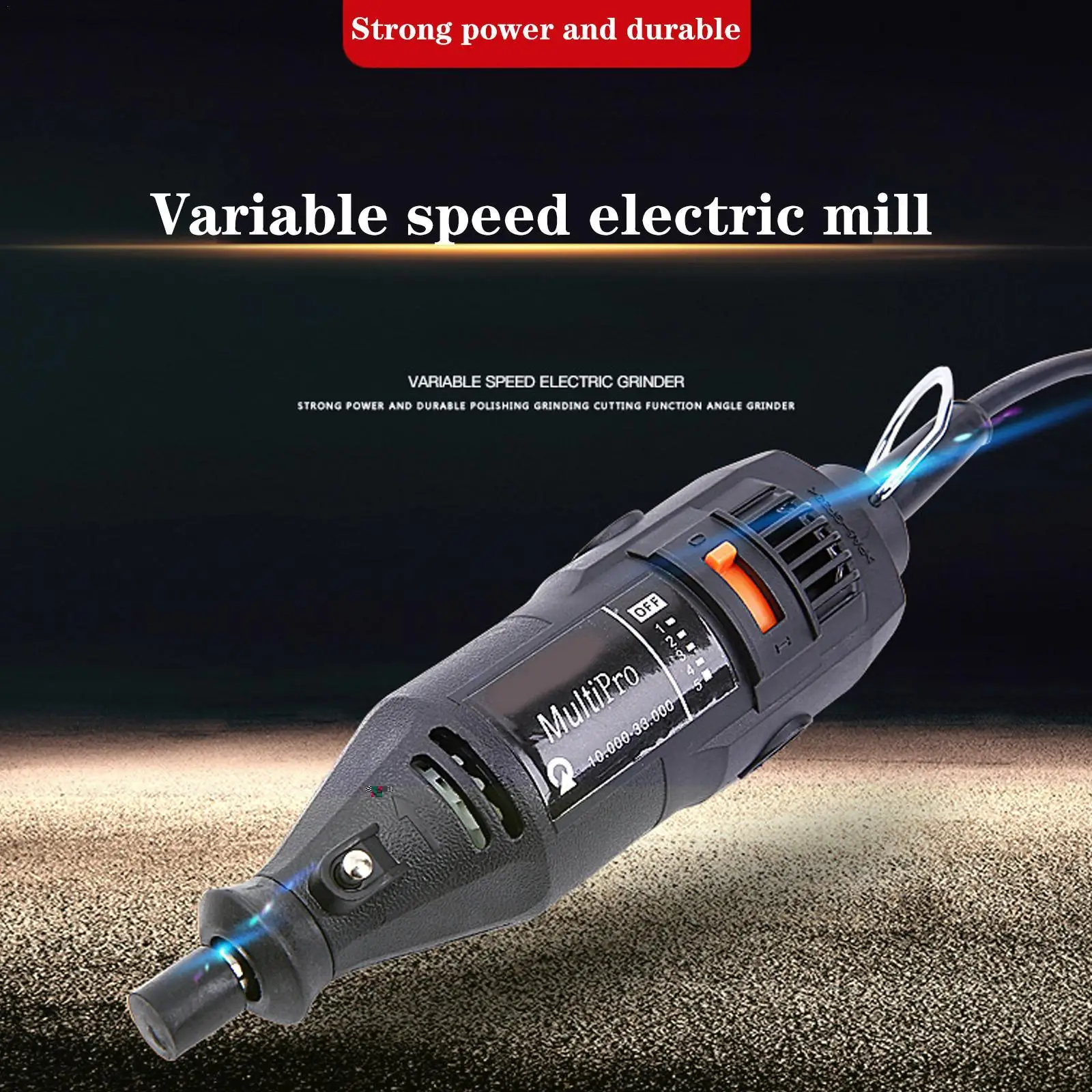 

180W Engraver Mini Drill Grinder Engraving Pen Grinder Electric Rotary Tool Mini-Mill Polishing Engraving Grinder