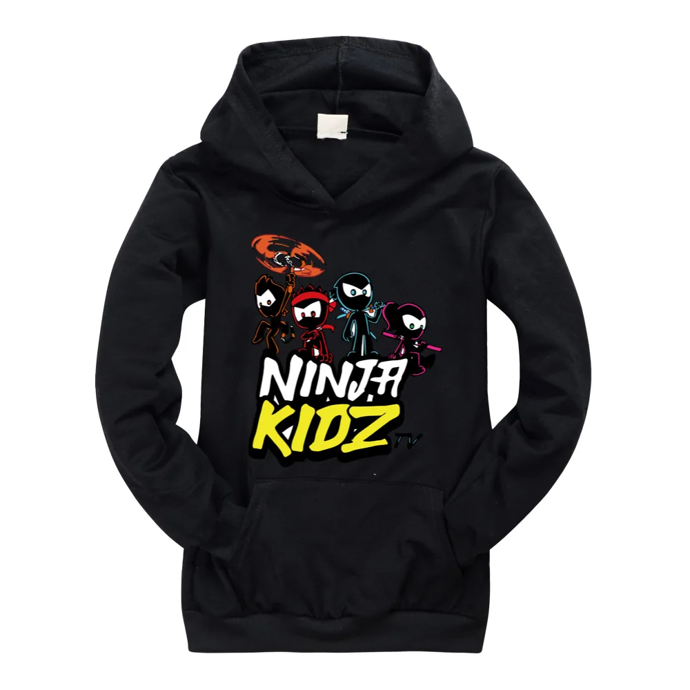 

New Children Ninja Kidz Cotton Sweatshirt Kids Clothes 100-170cm Children Sweatshirt Casual Teenager Hoodie Boys Girls Clothing
