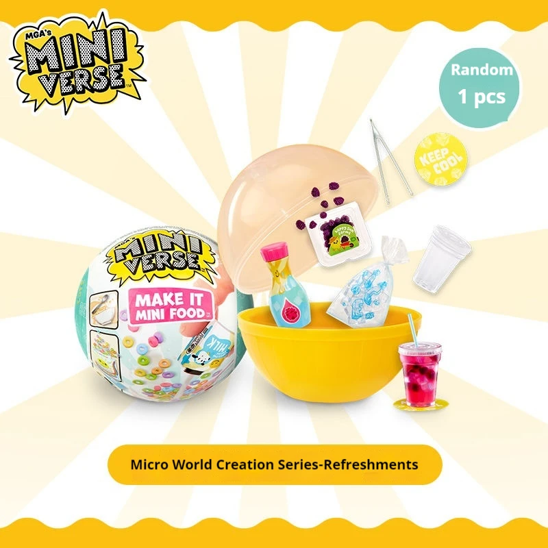 Miniverse сюрприз вентиляторы напитков ваша домашняя кухня сделай сам миниатюрная