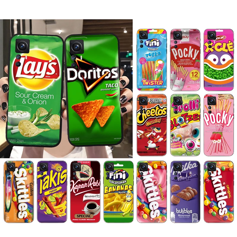 

Snacks Chocolate Biscuit Phone Case for Xiaomi Mi 11T 11 12T Pro 10T 10 10Pro 12 11 lite 5G NE 12S 10pro Poco X3 Pro Poco F3
