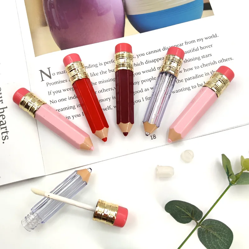 

5ml Empty Lip Gloss Tube Clear Lip Balm Tubes Pencil Shape Lipstick Refillable Bottles Vials Sample Packing Container Cosmetic