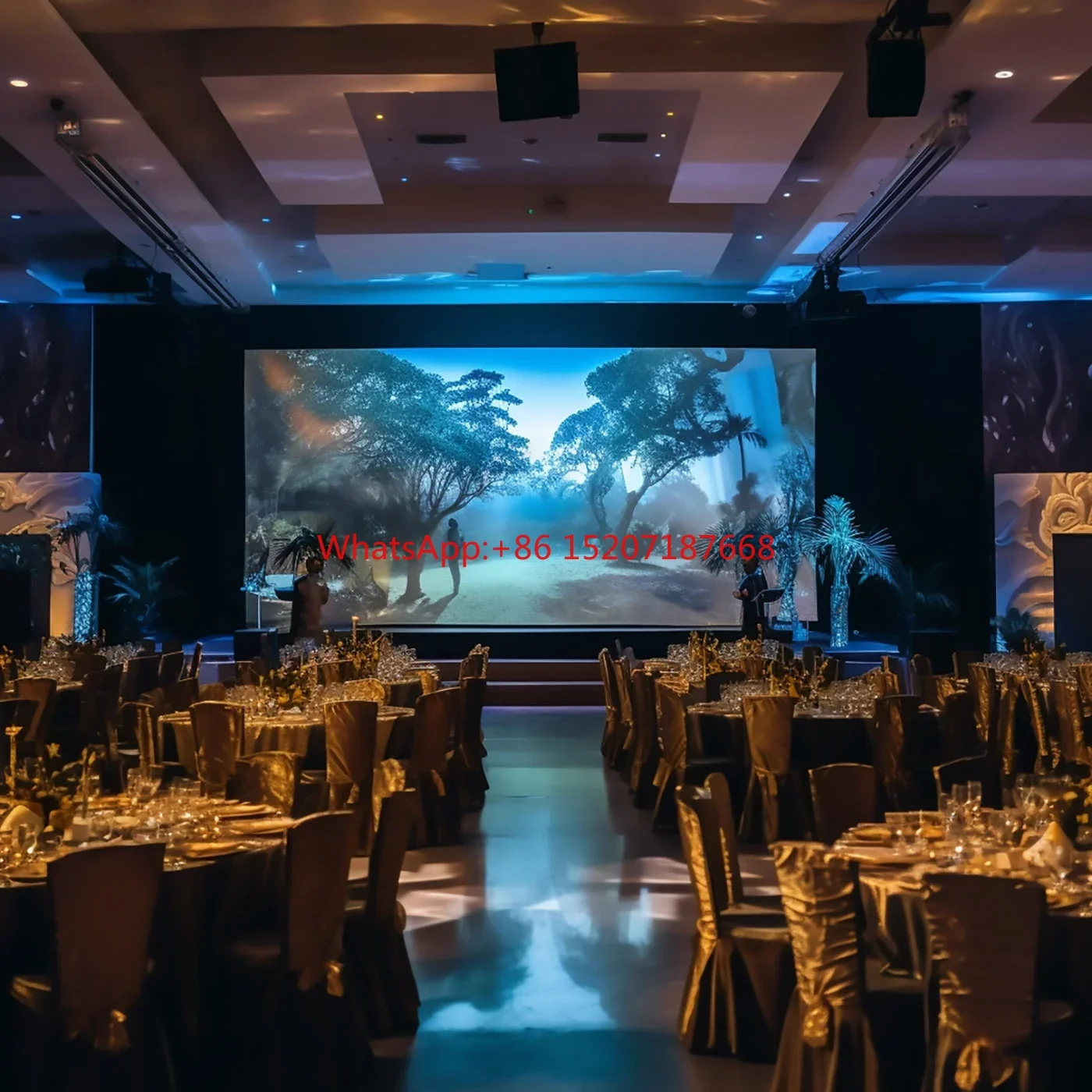 Оптовая продажа Аренда помещений задний экран для сценического торжества диджея