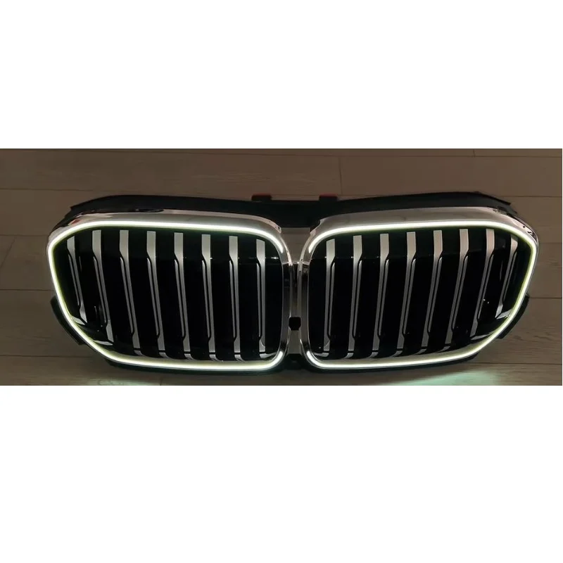 Светящаяся серебристая решетка радиатора для BMW 7 серии G12 2019-2022, модифицированная с LED-подсветкой, автомобильные аксессуары (art.: 3920d29a428dc) - 3920d29a428dc