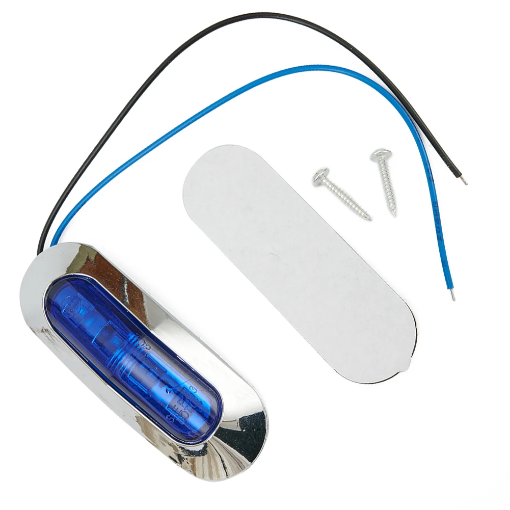 

High Quality Side Marker Lights Parts With Screws 4 LED Blue Trailer Universal Waterproof Accessories Clearance