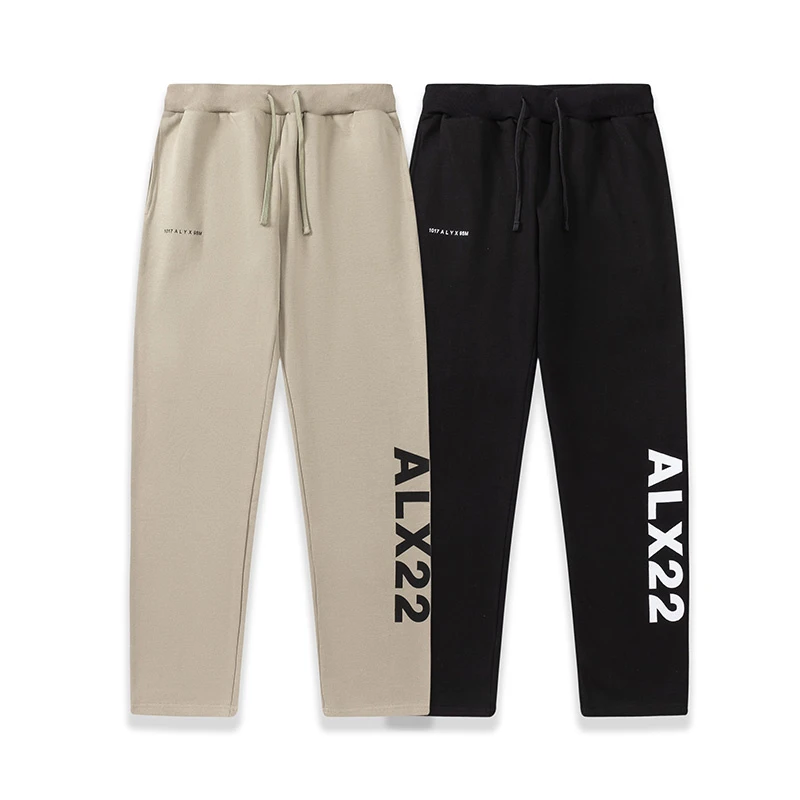 

New 1017 ALYX 9SM Sweatpants Men Women Jogger Classic Logo Khaki Black Alyx Pants Functional Trousers With Tags