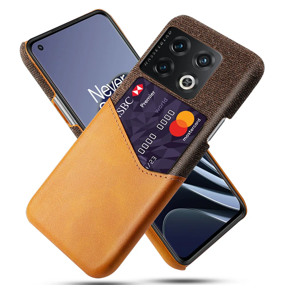 

For OnePlus 10 Pro Case Card Slots Cover Business Funda On The For One Plus 1+ 10pro 1+10 Pro 5G 6.7" Coque Capa Shell Bumper