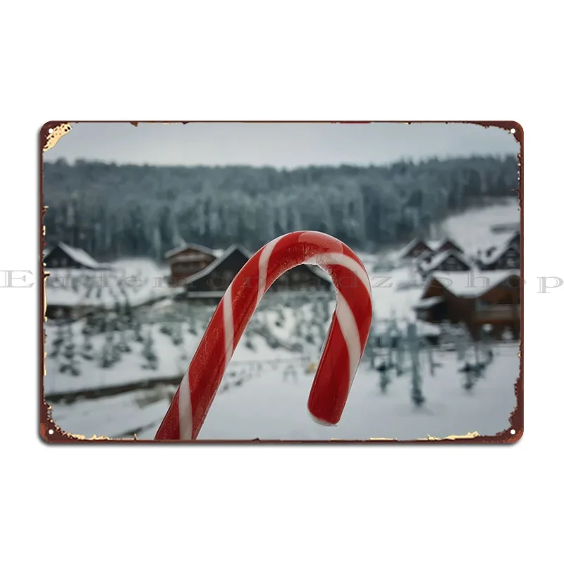 

Металлический плакат в виде леденцов