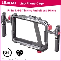 ulanzi lino phone cage video vlog rig handle for 5 4 to 6 7 iphone x 11 12 13 mini pro max android phone pho