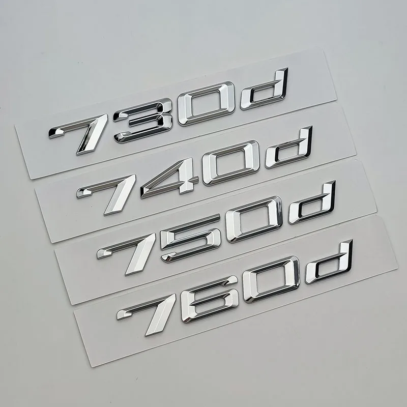 3d ABS хромированные буквы для багажника автомобиля 730d 735d 740d 745d 750d 760d эмблема головного света для BMW F01 E65 G11 аксессуары