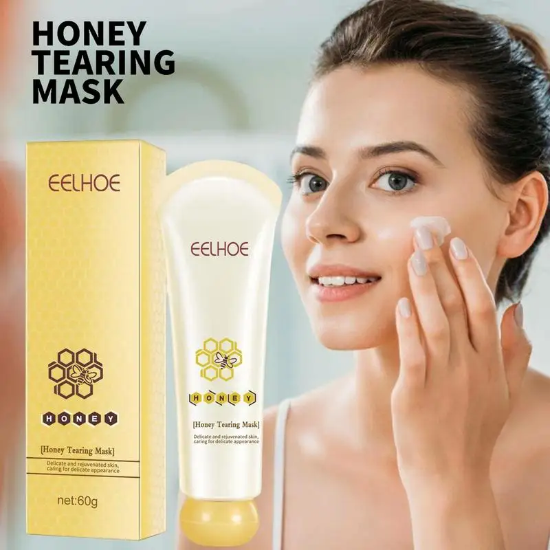

60g Hydrating Face Masque Brightening Facial Masque For Women | Moisturizing Facial Cover Blackhead Control Honey Peel Masque
