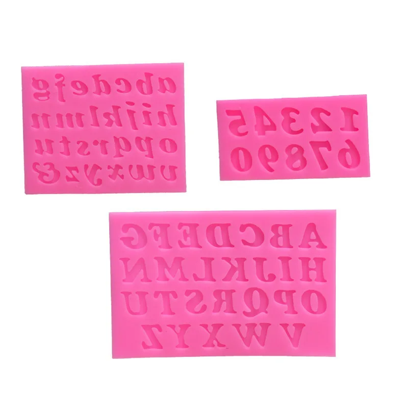 

alphabet silicone mould for candle gypsum soap chocolate food M-227