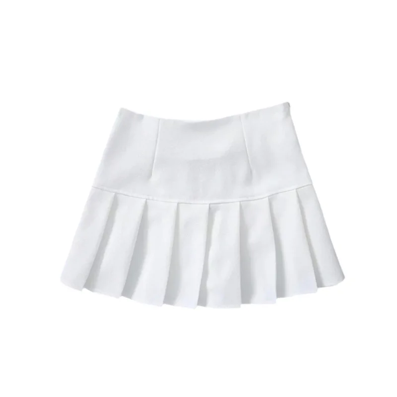 

Новинка 2023, Европейская и американская нишевая универсальная повседневная спортивная мини-юбка А-силуэта, летняя острые ультракороткая пл...