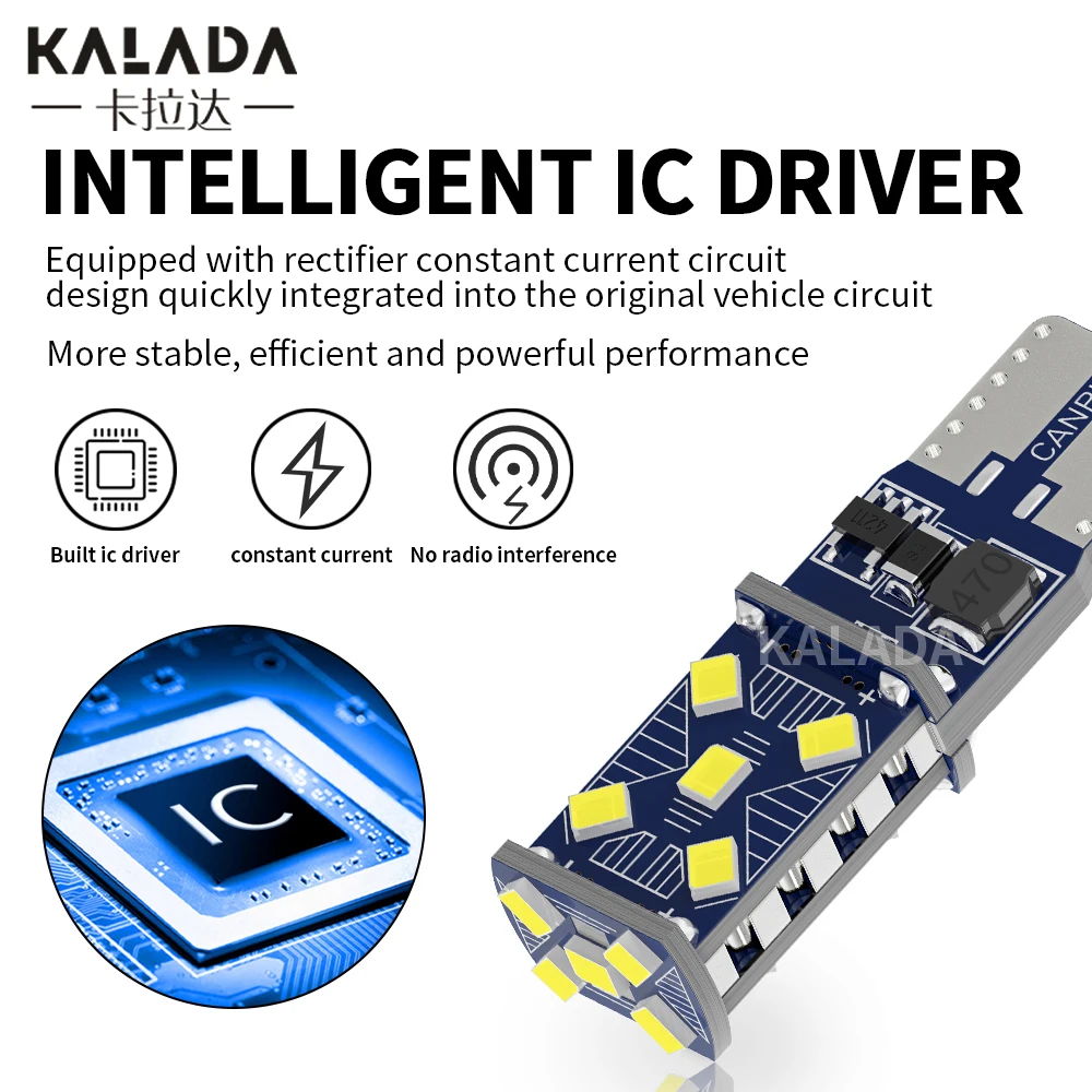 2x Canbus T10 W5W светодиодный ные лампы 2016 15 SMD габарисветильник Огни Авто Клин боковой