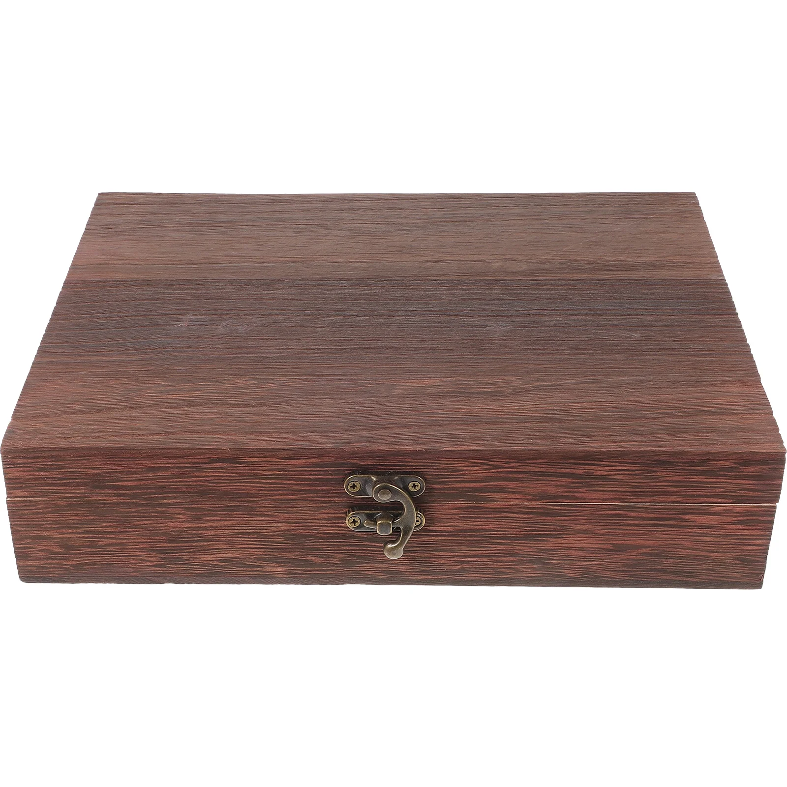 

Wooden Storage Box Simple Case Vintage Jewelry Dust-proof Practical Container Rustic Organizer Delicate Treasure