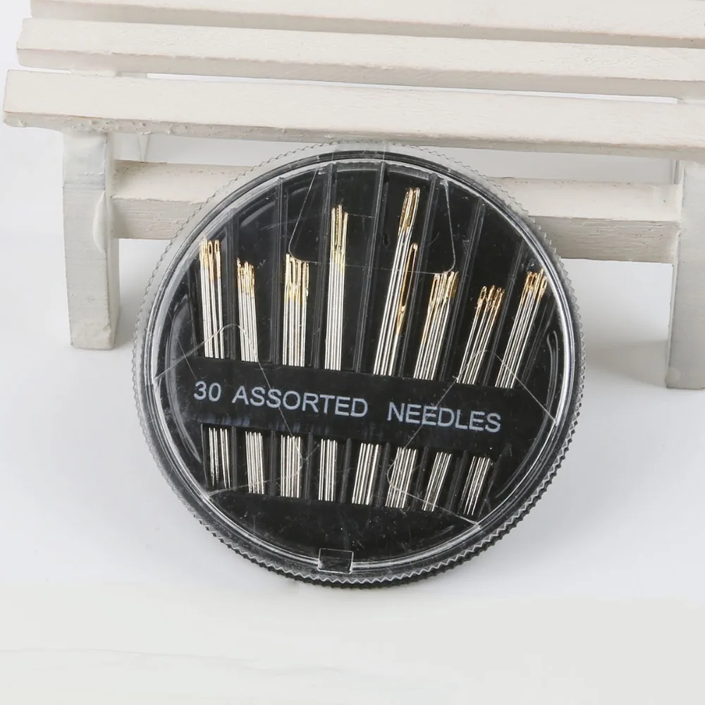 

30pcs/1set Assorted Hand Sewing Needles Embroidery For Mending Craft Quilt Embroidery Mending Craft Sew Case